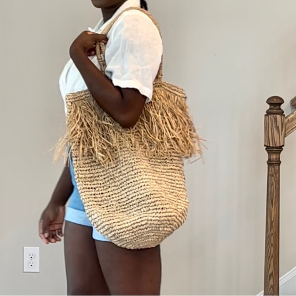 Unique Straw Hobo Bag